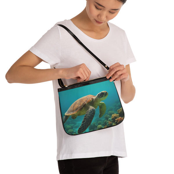 Serene Ocean Whisper - Small Shoulder Bag
