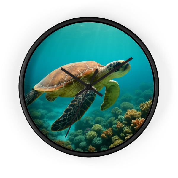 Serene Ocean Whisper - Wall Clock