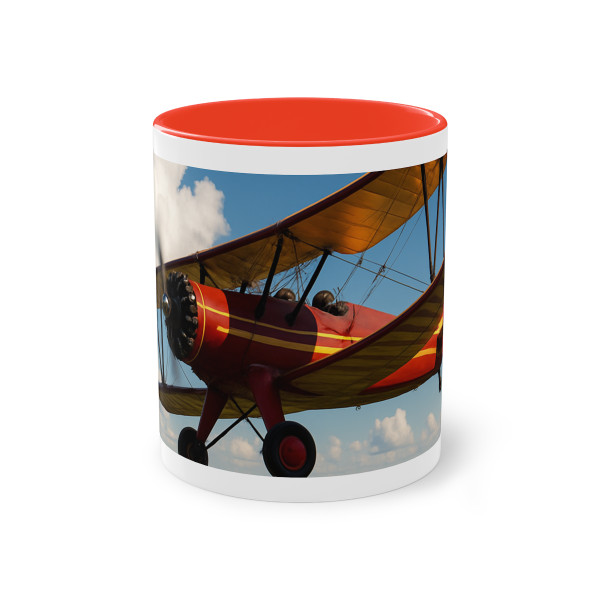Wings of History - Two-Tone Coffee Mug, 11oz