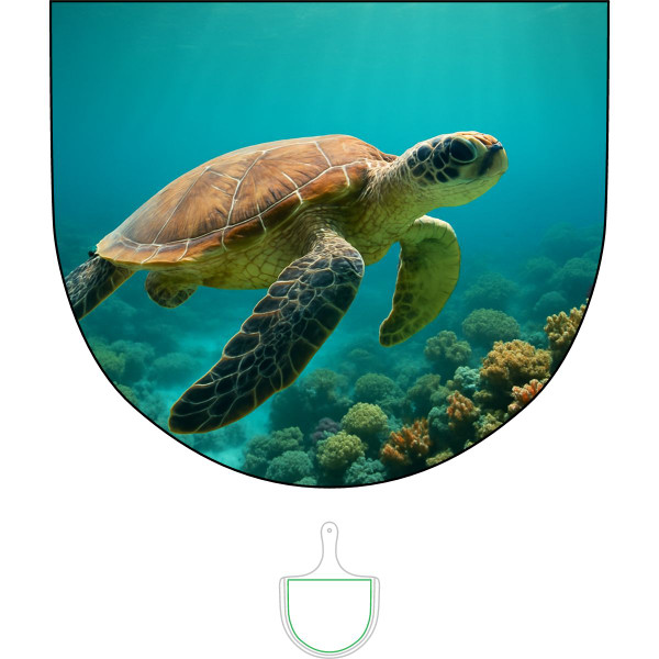 Serene Ocean Whisper - Bamboo Pizza Board (Engraving)