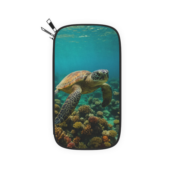 Serene Ocean Whisper - Passport Wallet