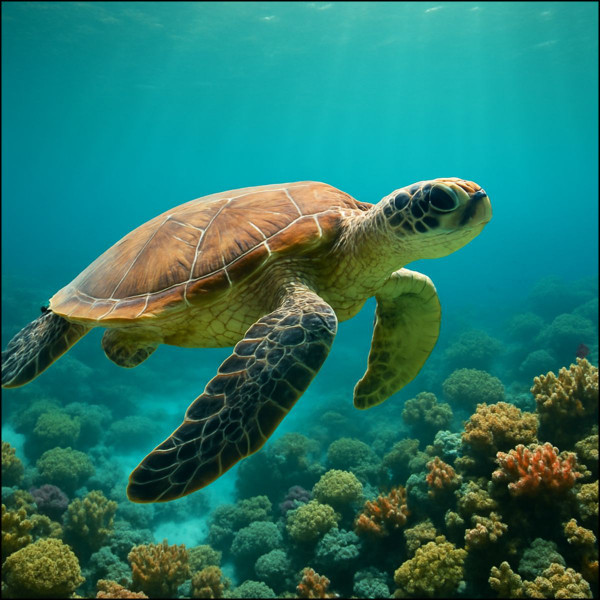 Serene Ocean Whisper - Custom Cut Acrylic Ornament