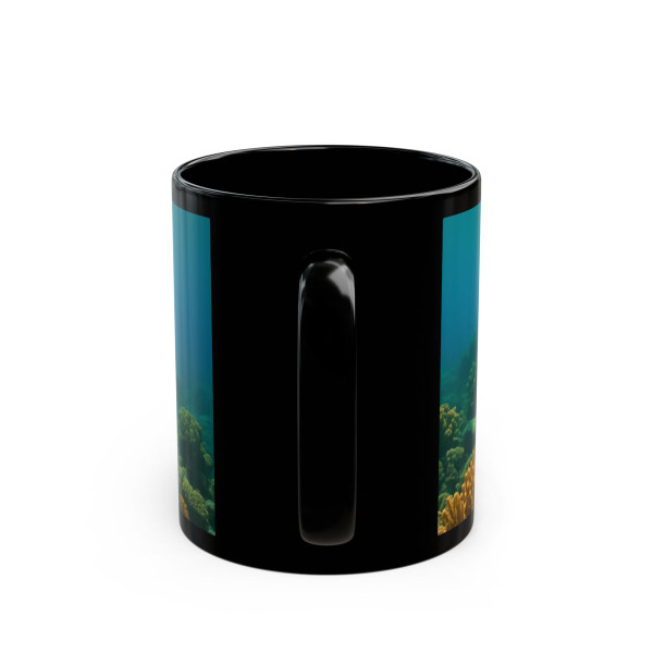 Serene Ocean Whisper - Black Mug (11oz, 15oz)