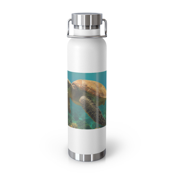 Serene Ocean Whisper - Copper Vacuum Insulated Bottle, 22oz