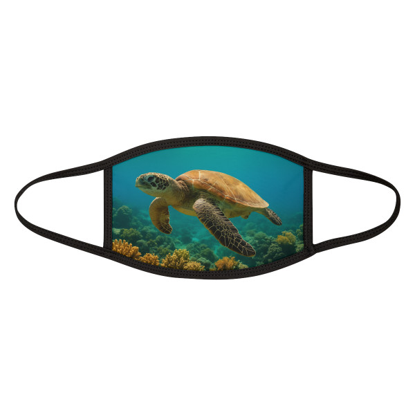Serene Ocean Whisper - Mixed-Fabric Face Mask