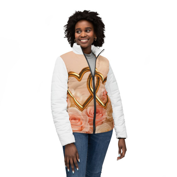 Timeless Love - Women’s Puffer Jacket (AOP)