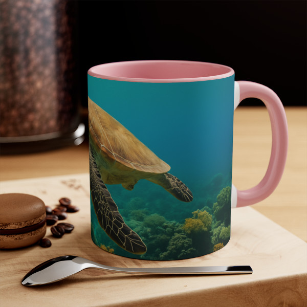 Serene Ocean Whisper - Accent Mugs