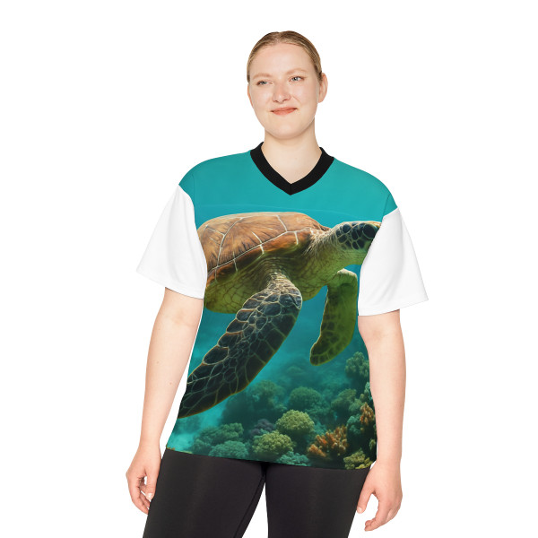 Serene Ocean Whisper - Unisex Football Jersey (AOP)