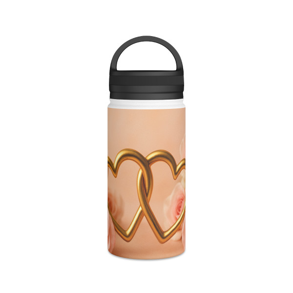 Timeless Love - Stainless Steel Water Bottle, Handle Lid
