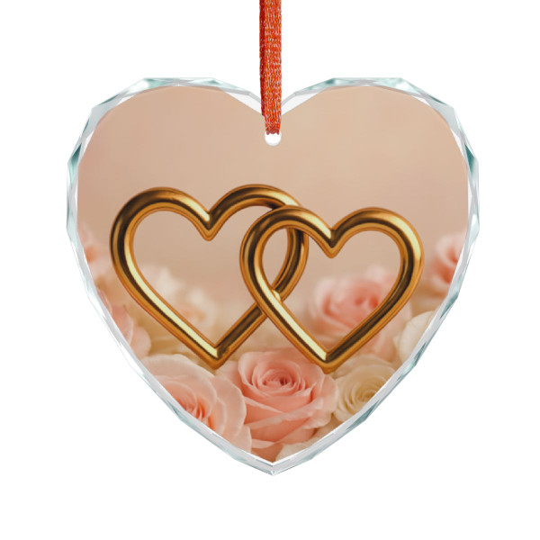 Timeless Love - Crystal Glass Ornament