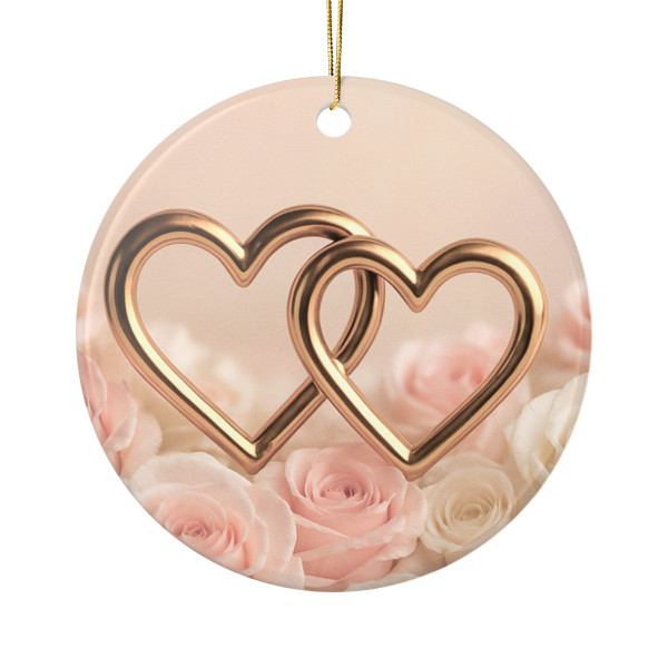 Timeless Love - Ceramic Ornaments, 2-Side Print
