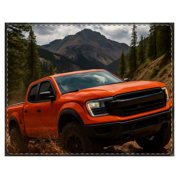 Rugged Trailblazer - PU Leather Mouse Mat