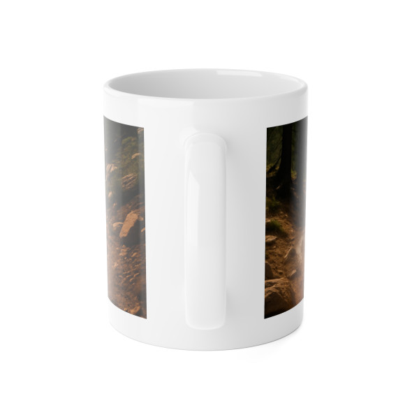 Rugged Trailblazer - White Ceramic Mug, 11oz