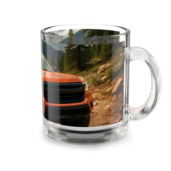 Rugged Trailblazer - Glass Mug, 10oz