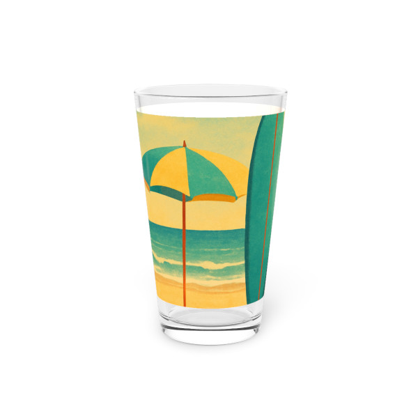 Retro Beach Getaway - Pint Glass, 16oz