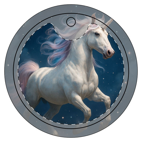 Celestial Dreamscape - Ceramic Ornaments, 1-Side Print