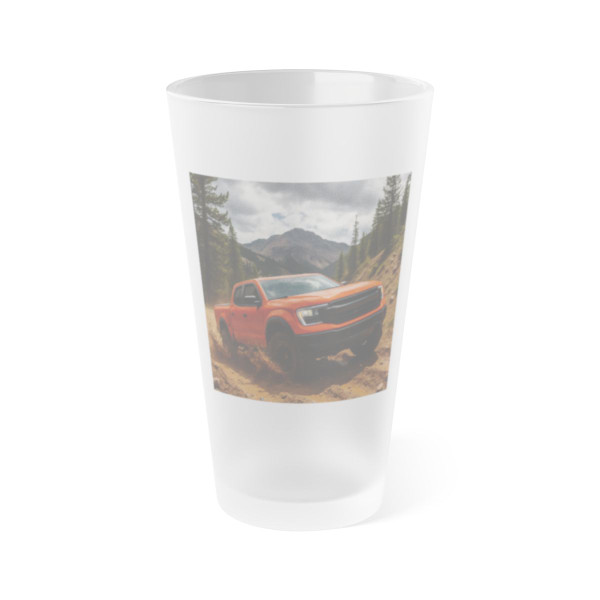 Rugged Trailblazer - Frosted Pint Glass, 16oz