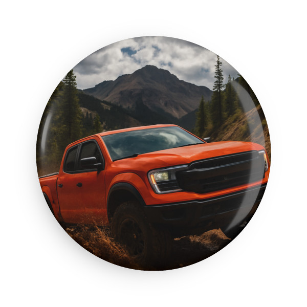 Rugged Trailblazer - Button Magnet, Round (1 & 10 pcs)