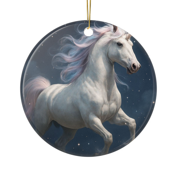 Celestial Dreamscape - Ceramic Ornaments, 2-Side Print