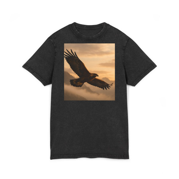 Eagle's Soar - Acid Washed Round Neck Tee