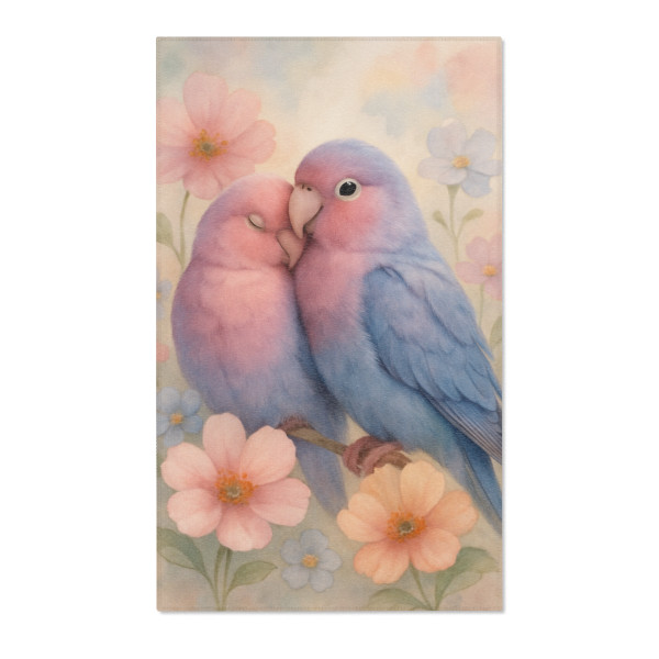 Whimsical Love Birds - Area Rugs 