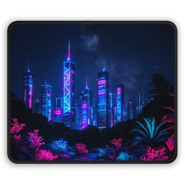 Neon Dreamscape - Gaming Mouse Pad