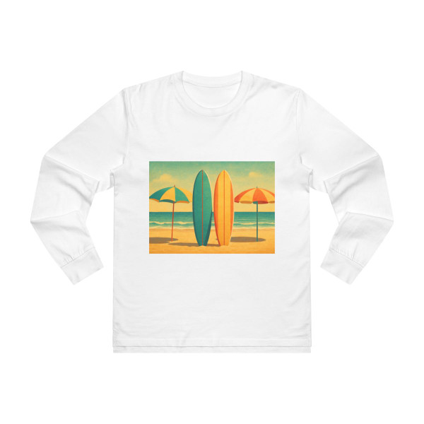 Retro Beach Getaway - Men’s Base Longsleeve Tee 