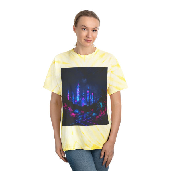 Neon Dreamscape - Tie-Dye Tee, Cyclone