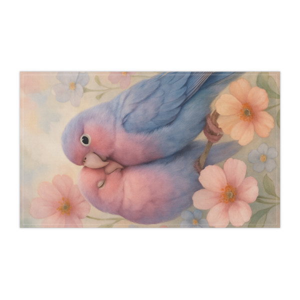 Whimsical Love Birds - Tea Towels (cotton, poly)