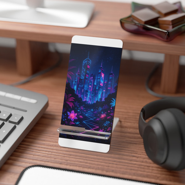 Neon Dreamscape - Mobile Display Stand for Smartphones