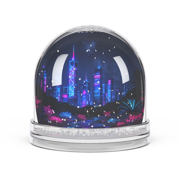 Neon Dreamscape - Snow Globe