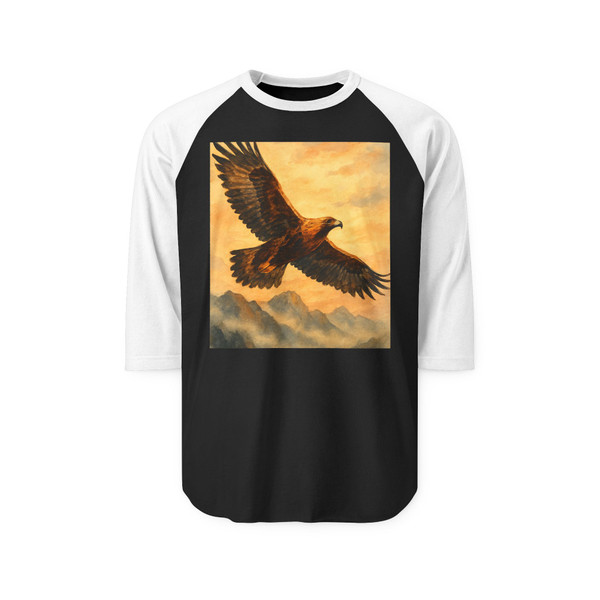 Eagle's Soar - Unisex Three-Quarter Sleeve Raglan Shirt