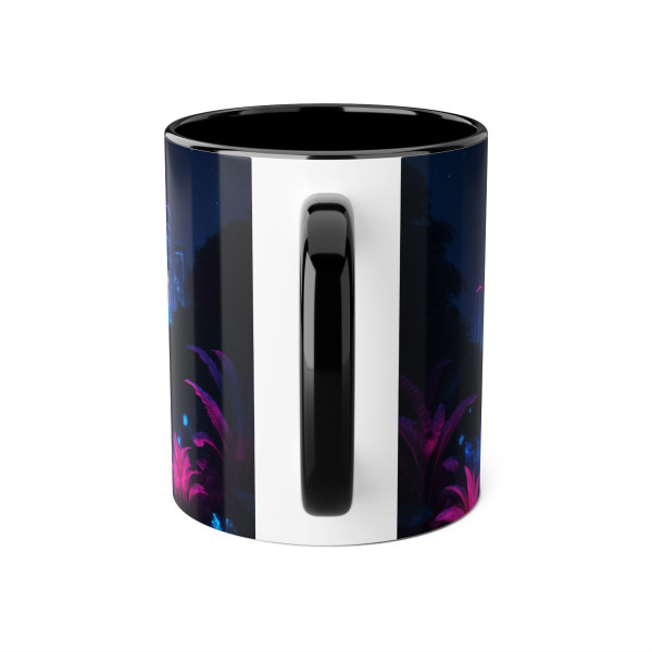 Neon Dreamscape - Accent Mugs, 11oz