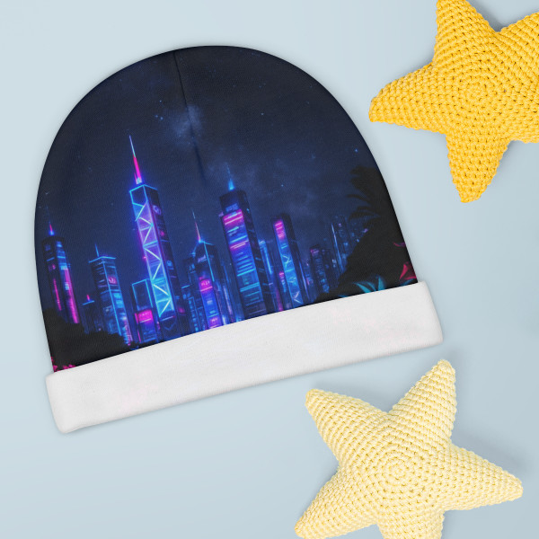 Neon Dreamscape - Baby Beanie (AOP)