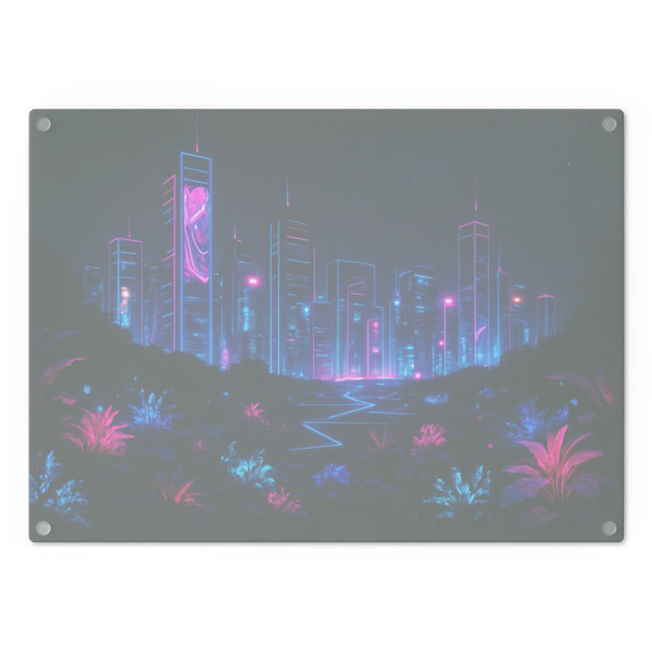 Neon Dreamscape - Cutting Board