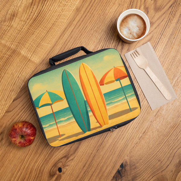 Retro Beach Getaway - Lunch Bag