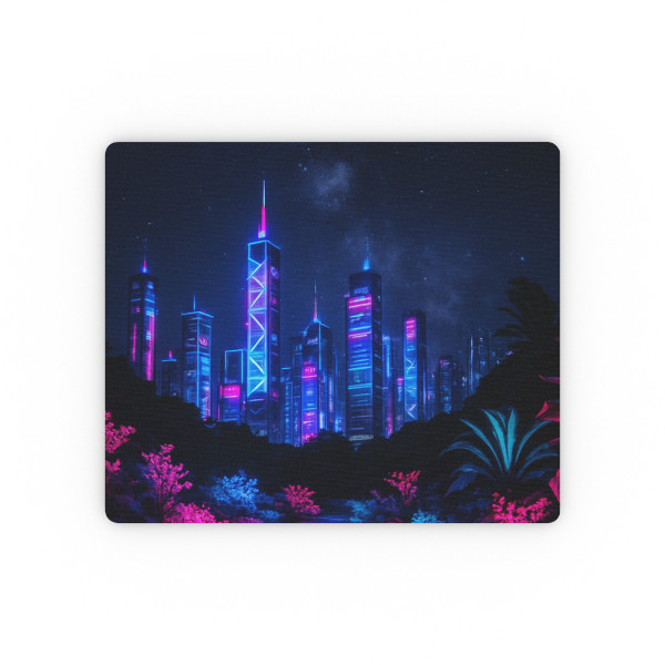 Neon Dreamscape - Rectangular Mouse Pad
