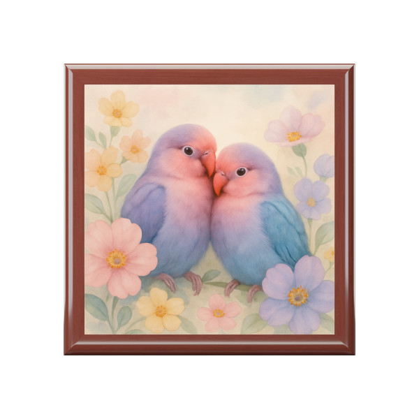 Whimsical Love Birds - Jewelry Box