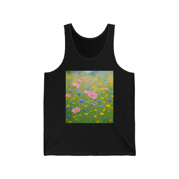 Whimsical Wildflowers - Unisex Jersey Tank