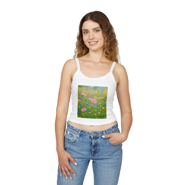 Whimsical Wildflowers - Women's Spaghetti Strap Tank Top