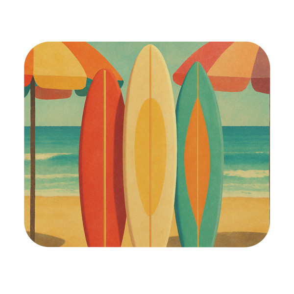 Retro Beach Getaway - Mouse Pad (Rectangle)