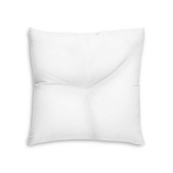 Retro Beach Getaway - Tufted Floor Pillow, Square