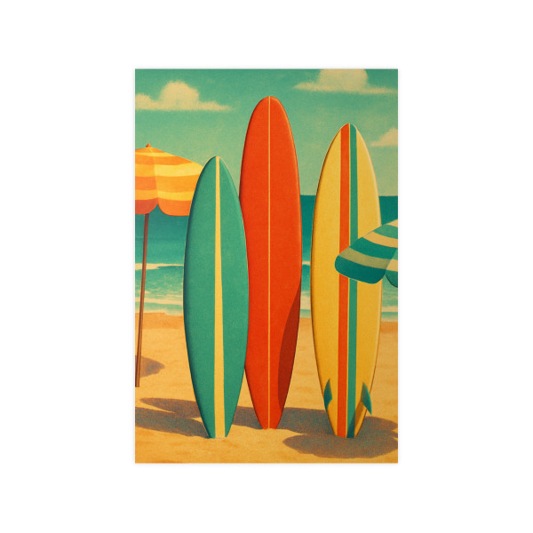 Retro Beach Getaway - Photopaper Posters