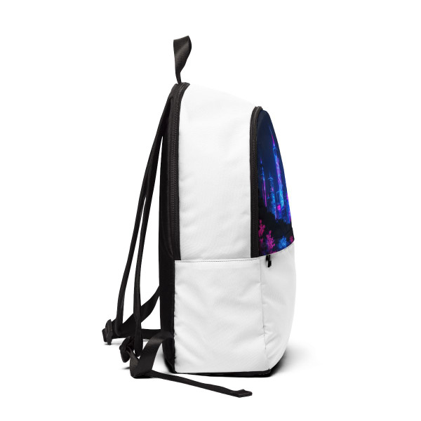 Neon Dreamscape - Unisex Fabric Backpack