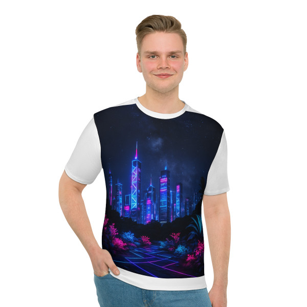 Neon Dreamscape - Men's Loose T-shirt (AOP)