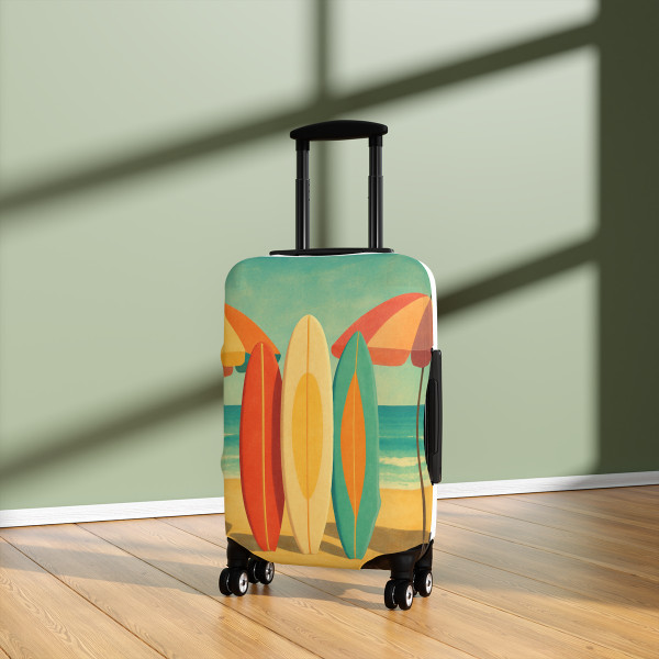 Retro Beach Getaway - Luggage Cover
