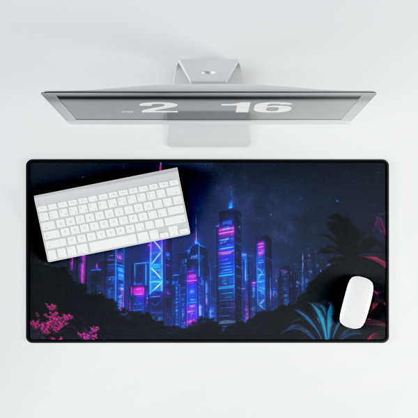 Neon Dreamscape - Desk Mats