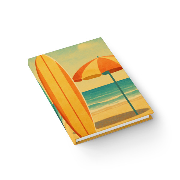 Retro Beach Getaway - Journal - Ruled Line