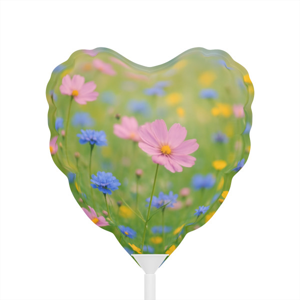 Whimsical Wildflowers - Balloons (Round and Heart-shaped), 6"