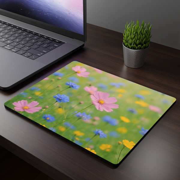 Whimsical Wildflowers - Rectangular Mouse Pad